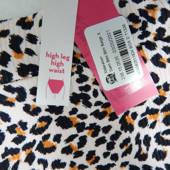High Rise Bikini Bottoms Size XL Xhilaration Leopard Womens - Picture 5 of 9